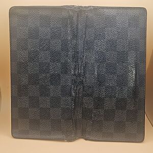 LOUIS VUITTON Brazza Damier Graphite Wallet Authentic Long
